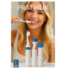 Kapaklı Diş Fırçası - Seyahat Kapaklı Diş Fırçası - Hijyenik Koruma, Pratik ve Kompakt Model