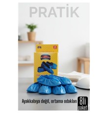 8 li KUTULU Pratik Galoş  Tek Kullanımlık Ayakkabı Kılıfı – Hijyenik ve Pratik Koruma