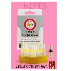 75'Lİ Filtreli Ağzılık Extra Güçlü Sigara Filtresi