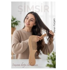 Doğal Şimşir Ahşap Tarak – 16 cm, Anti-statik, Kepek Karşıtı ve El Yapımı