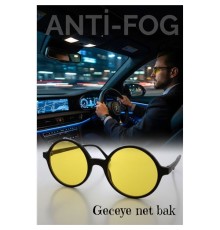 Parlama Önleyici Gece Sürüş Görüş Gözlüğü Sis Far Işık Önleyici Anti-Fog Gözlük