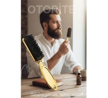 GOLD Sakal Bıyık Tarama Fırçası - Sakal FırçaSI – Şekillendirici, Anti-Statik