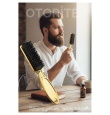 GOLD Sakal Bıyık Tarama Fırçası - Sakal FırçaSI – Şekillendirici, Anti-Statik