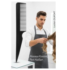 Bayan Kuaförü Saç Kesim Tarağı - Profesyonel Kuaför Kesim Tarağı Kuyruklu Saç Ayırma Şekillendirme Tarağı