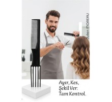 Bayan Kuaförü Saç Kesim Tarağı - Profesyonel Kuaför Saç Kesim Tarağı | Krepe, Ayırma ve Şekillendirme Tarağı