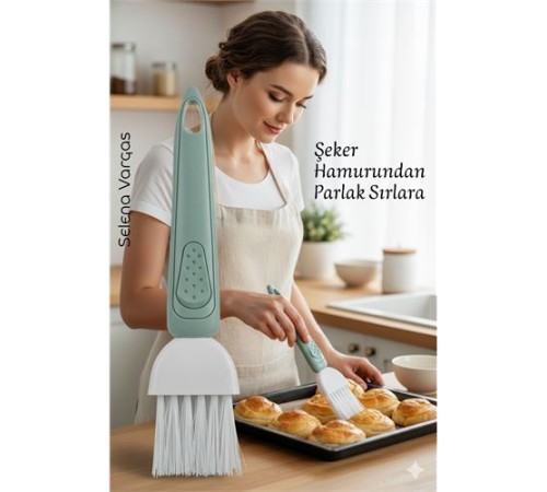 Yumurta Fırçası 18 CM Mutfak Yağlama Sos Sürme Fırçası Pasta Hamur Fırçası