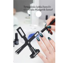 5 Etkili Cat Eye Oje Mıknatısı Seti - Profesyonel Kedi Gözü Manyetik Jel Oje Tasarım Aracı