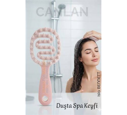 Silikon Saç Masaj Tarağı – Saç Yıkama Tarağı Duşta Rahatlatıcı Yıkama ve Derin Temizlik Etkisi