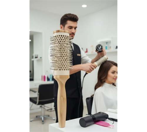 Profesyonel Kuaför 62 mm Ceramic Ionic Nano Fön Fırçası – 27 cm Uzunluk, Profesyonel Kuaför Serisi