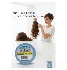 Protez Saç Bandı - 2-4 Haftalık Peruk Bandı Walker Tape Lace Front 1cmx2.75  metre