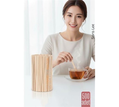 Ahşap Karıştırıcı Kaşık – 500’lü Paket | Çay, Kahve ve Servis İçin Hijyenik ve Pratik!