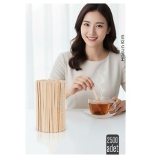 Ahşap Karıştırıcı Kaşık – 2500’lü Paket | Çay, Kahve ve Servis İçin Hijyenik ve Pratik!