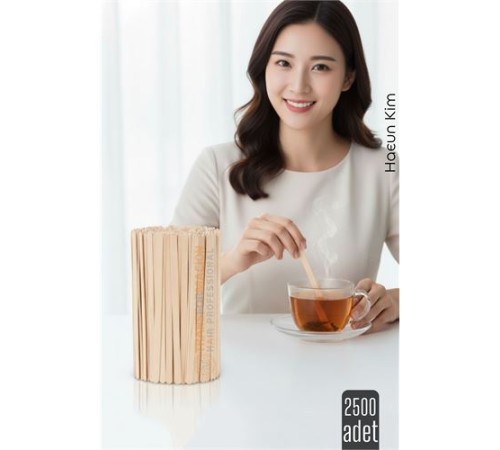 Ahşap Karıştırıcı Kaşık – 2500’lü Paket | Çay, Kahve ve Servis İçin Hijyenik ve Pratik!