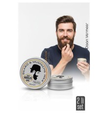 2 li Nano Bıyık Sabitleyici Wax - %100 Doğal, Şekillendirici ve Besleyici Balm