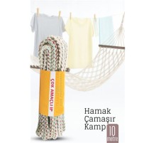 Hamak İpi - Çok Amaçlı Kalın İp - Çamaşır İpi 10 Metre