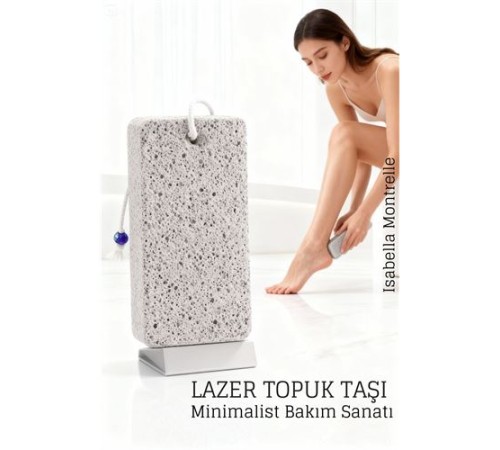 Lazer Kesim Doğal Ponza Topuk Taşı – Ayak Bakımı İçin Profesyonel Cilt Temizleyici