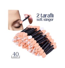 Göz Farı Süngeri 40’lı Paket – Çift Uçlu, Profesyonel Makyaj Aplikatörü