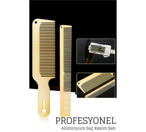 Alüminyum Berber Kuaför Saç Kesim Tarağı