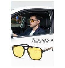 Gece Sürüş Görüş Parlama Önleyici  Gece Gözlüğü Sis Far Işık Önleyici Anti-Fog Gözlük