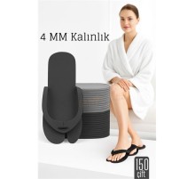 4 MM Kalın Tek Kullanımlık Spa Otel  Pedikür Terliği  150 Çift