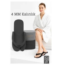 4 MM Kalın Tek Kullanımlık Spa Otel  Pedikür Terliği  150 Çift