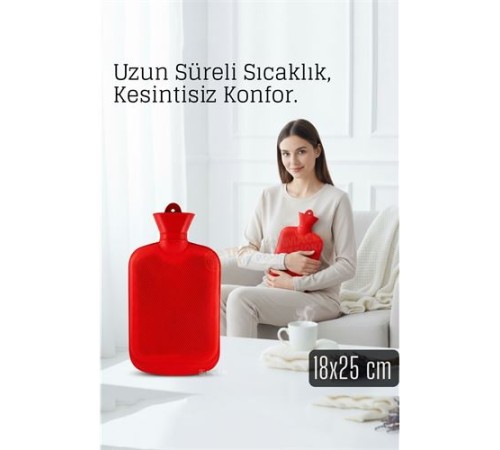 Kauçuk Sıcak Su Torbası –18x25 cm Termofor | Termal Torba