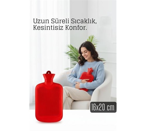 Kauçuk Sıcak Su Torbası –16x20 cm Termofor | Termal Torba