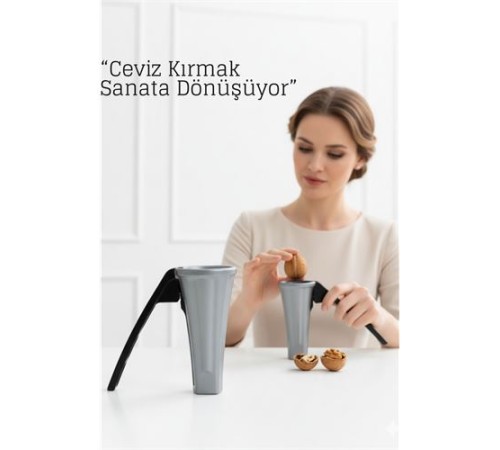Metal Konik Fındık ve Ceviz Kırıcı - Döküm Ceviz Fındık Kıracağı