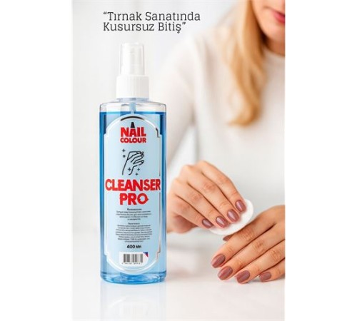 Profesyonel Tırnak Temizleyici – Jel & Akrilik İçin 400 ml Spray Nail Cleanser