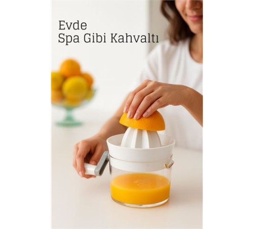 Manuel Kollu Narenciye Sıkacağı – 500 ml Kapasiteli, 17x12 cm, Pratik ve Dayanıklı