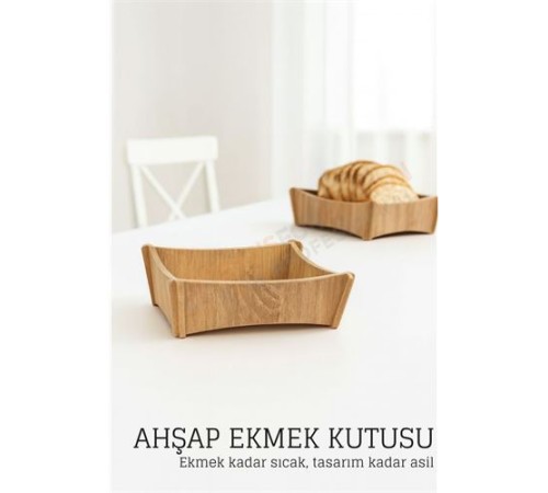Ahşap Ekmek Kutusu - Doğal, Şık ve Fonksiyonel