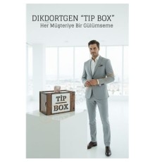 Lazer Kesim Ahşap Tip Box – Bahşiş Kutusu | 21x12x13  cm Dekoratif Kutu