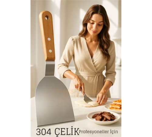 Profesyonel Mutfak Spatulası- Hamur Börek Et Spatulası Profesyonel Şef Kalitesi
