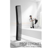 Kuaför Saç Kesim Tarağı - Profesyonel Eğimli Tasarım Berber Kesim Tarağı