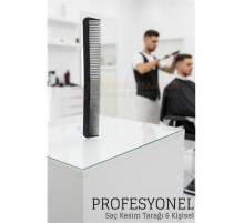 Kuaför Saç Kesim Tarağı - Profesyonel Eğimli Tasarım Berber Kesim Tarağı