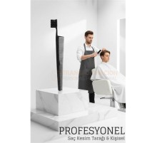 Kuaför Saç Kesim Tarağı - Profesyonel Mini Fade Fırçalı Tasarım Berber Kesim Tarağı