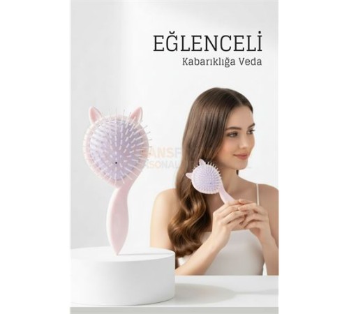 Doğal Antistatik Hava Yastıklı Saç Fırçası - Dolaşık Saç Açıcı Tarak