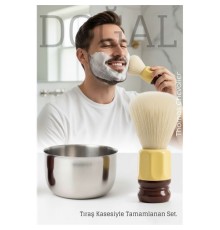 Premium Tıraş Fırçası  - %100 Domuz Kılı  - Yoğun Köpük, Pürüzsüz Tıraş