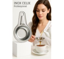 Inox Çelik Çay Süzgeci - Profesyoneller İçin Paslanmaz Çelik
