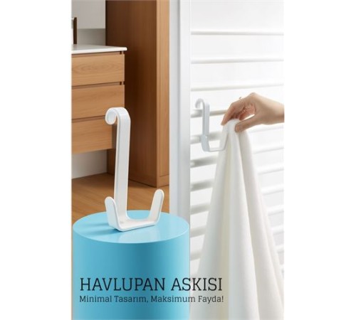 Havlupan Askısı - Pratik Radyatör Üstü Askı Çift Kancalı Tasarım