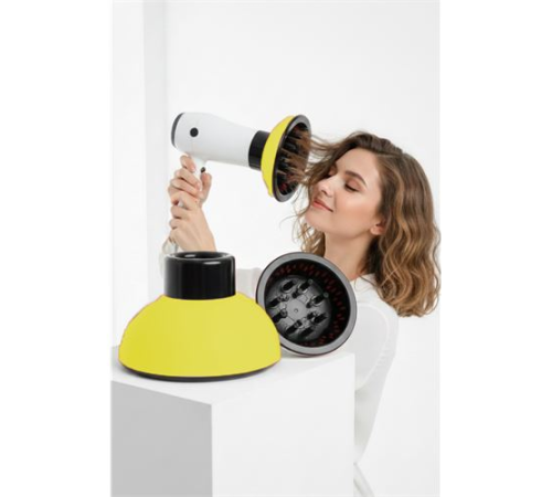 Fön Için Difüzör Vigo Başlık - Saç Kurutma Başlığı Profesyonel SARI