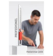 Çelik Maket Bıçağı - İnce Tip Maket Bıçağı Dayanıklı ve Keskin Profesyonel