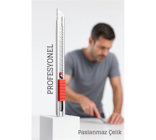 Çelik Maket Bıçağı - İnce Tip Maket Bıçağı Dayanıklı ve Keskin Profesyonel