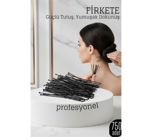 750’li Siyah Saç Firketesi Profesyonel Saç Şekillendirme İçin