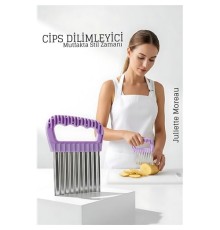 Şekilli Pratik Cips Dilimleyici Paslanmaz Çelik  – 9x13 cm