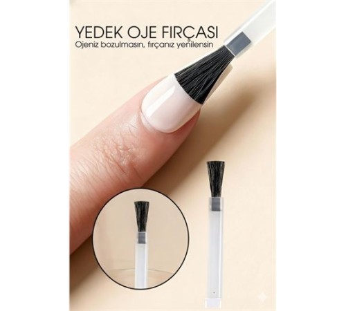 Yedek Oje Fırçası - Tırnak Cila Fırçası