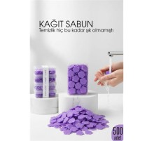Parfümlü Elde Eriyen Kağıt Sabun - 500 lü paket Sihirli Sabun – Hijyenik Seyahat Kutusu