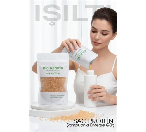 Saç Bakım Proteini Yıpranmış Saçlar İçin 50g Hair Protein