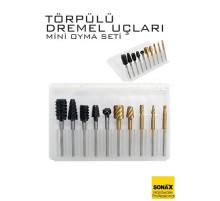 Dremel Uyumlu Törpülü Mini Oyma Gravür Uç Seti – 10'lu Tungsten Karbür, Ahşap/Metal/Plastik için