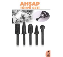Ahşap Oyma Törpü Seti –5'li Matkap Ucuna Şekillendirme Takımı